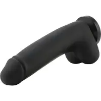 Hismith Premium Dildo XL BBC Black Attachment 29 cm KlicLok und Saugnapf