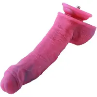 Hismith Premium Fantasy Dildo Curved Pink Aufsatz 24 cm KlicLok