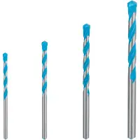 Bosch Powertools Expert Cyl-9 Multiconstruction Robustline 4/5/6/8 Mm Multimaterialbohrer 4 Einheiten