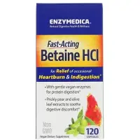 Enzymedica , Betaine Hci, 600mg, Kapseln 120 St