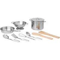 Ferm Living Küchenutensilien - 9 Teile - Metall/Holz - - One Size - Spielküchen