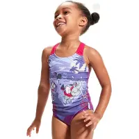 Speedo Learn To Swim Printed Racerback Badeanzug