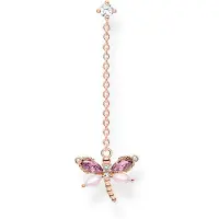 Thomas Sabo Einzel Ohrring Libelle mit Steine roségold