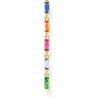 Thomas Sabo Einzel Ohrring bunte Steine gold