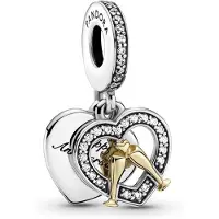 Pandora Charm-Anhänger - Frohes Jubiläum - Pandora Bicolor