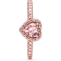 Pandora 188421C04 Damen-Ring Erhabenes Herz Rosé