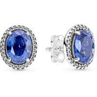 Pandora Ohrestecker -Funkelnder Strahlenkranz- 290040C01 Pandora Blau