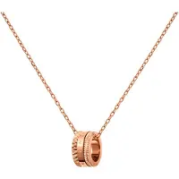 Daniel Wellington Stylový bronzový náhrdelník s kruhovým pÅívÄ›skem Elevation DW00400194