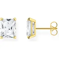 Thomas Sabo Ohrstecker weißer Stein gold