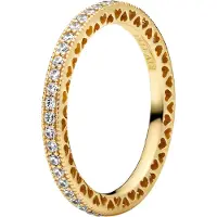 Pandora 168655C01 Damenring Funkeln und Herzen Goldfarben
