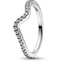 Pandora 192539C01 Damenring Funkelnde Welle Silber