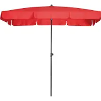Doppler WATERPROOF III Sonnenschirm wasserdicht & höhenverstellbar rot 225 x 120cm