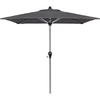 Doppler Active Auto Tilt Kurbelschirm Sonnenschirm 210 x 140 cm Anthrazit