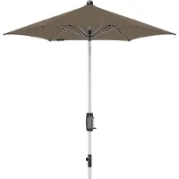 Doppler Knirps, Sonnenschirm / Kurbelschirm "Silver Automatic 220", taupe, Ø 220 cm