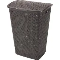 Curver 216581 Wäschekorb 55 l Quadratisch Rattan Braun