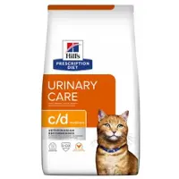 Hill's Pet Nutrition Hills Prescription Diet C/D Urinary Care Multicare Katzenfutter mit Huhn | 2 x 1,5 kg