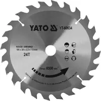 YATO Carbide Saw Blade for Wood 190 x 20mm 24z (YT-60634)