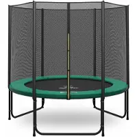 Magic Jump Trampolin 251 cm Grün mit sicherheitsnetz