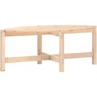 vidaXL Couchtisch 118x63x45 cm Massivholz Kiefer