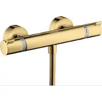 Hansgrohe Thermostat Ecostat Comfort Aufputz polished gold optic Brausenmischer Aufputz