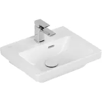 Villeroy & Boch Subway 3.0 Handwaschbecken 45 cm, für Möbelmontage, mit 1 Hahnloch, mit Überlauf