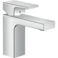 Hansgrohe Vernis Shape Waschtischarmatur 100 mit Metall Zugstangen-Ablaufgarnitur