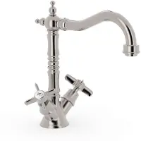 Tres 2 Griff Waschtischarmatur Mit Griff G3/8" flexible Anschlussschläuche, 24210902AC 24210902AC