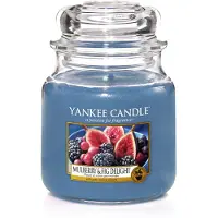 Yankee candle Raumdüfte Duftkerzen Mulberry & Fig Delight Classic Medium Glass