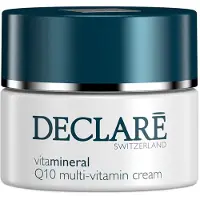 Declare Cosmetics Vitamineral Q10 Multi-Vitamin Cream, Tagescreme, Männer, Jeder Hauttyp, Gesicht, Hals/Nacken, Anti-Stress, Anti-Falten, Feuchtigkeitsspendend, Regenerierend, Revitalisierend, 50 ml