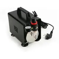 HBM Airbrush Kompressor 150W 23l/min 0,2-4 bar Druck 50dB leiser Flüsterkompressor