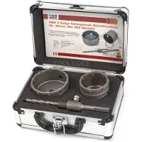 HBM 2-teiliges Lochbohrer-Set 60 - 80mm mit SDS-Schaft