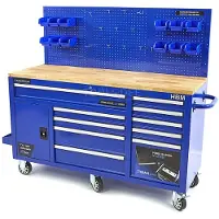 HBM Hausmeister-Tisch / Werkbank 158 cm BLAUW