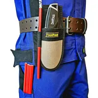 Toolpack TPI; Zimmermannsbleistift-Set, ovale Form, HB schwarze Graphitmine, 50 Bleistifte in Schachtel