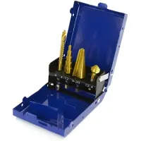 HBM 4-teiliges TIN-Platten-Bohrset mit HEX-Anschluss
