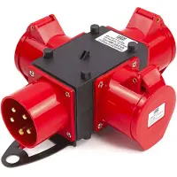 HBM 400 Volt 3-Wege-Verteilerblock 16 Ampere