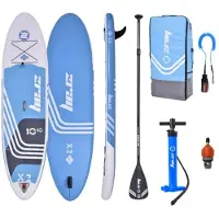 Zray Aufblasbares SUP Paddle X-Rider Deluxe 10'10 - Dropstitch Pack komplett- Max 150kg - 293L - 330x81x15cm (10'10''x32''x6'')