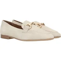 Tamaris 24222-418 Damen, Balleina, Slip On, Leder, Ivory (Beige) - Damenschuhe Slipper / Trotteur, Beige, leder, absatzh&oumlhe: 10 mm
