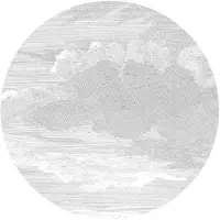 Kek Amsterdam Gravierter Wolkentapetenkreis SC-057 - ø142,5cm