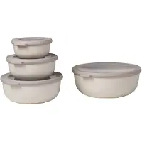 Mepal Cirqula Multischüsselset rund 4 teilig 350 / 750 / 1250 / 2250 ml nordic white