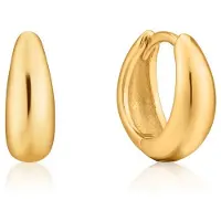 Ania Haie Damen-Creolen Luxe Huggi Hoop 925er Silber Ania Haie Gold