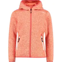 CMP Kid G Jacket Fix Hood Campari-Bianco 140