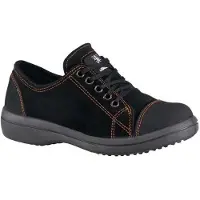 Lemaitre Sicherheitshalbschuh VITAMINE BAS S3 SRC - 36 - schwarz mit orangen Akzenten