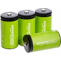 Amazon Basics Babyzellen (C) Akkumulatoren 1.2 V (5000 mAh NiMh), 4er-Pack