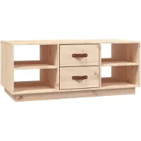 vidaXL Couchtisch 100x50x41 cm Massivholz Kiefer