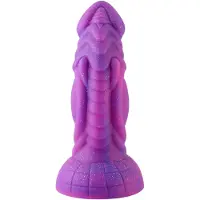 Hismith Premium Fantasy Merman Saugnapf Dildo Lila 18 cm