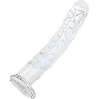 Auxfun Glasdildo mit einzigartiger Textur Medium 18 cm