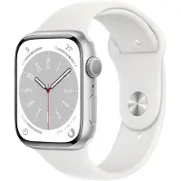 Apple Watch S8 Aluminium 41mm Silber (Sportarmband weiß) MP6K3FD/A