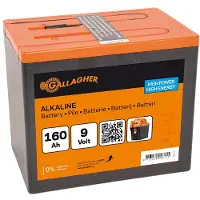 Gallagher Powerpack Alkaline Batterie 9V/160Ah - 190x125x160mm