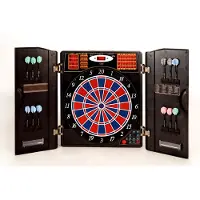 Winsport Karella, Elektronische Dartscheibe - Dartautomat "CB 90" inkl. 12 Softdarts, schwarz