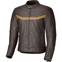 Held Heyden Braun Beige Motorrad Lederjacke Größe 58